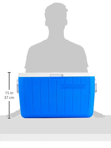 Coleman Chiller Series 48Qt Insulated Portable Cooler, Hard Cooler With Ice Retention & Heavy-Duty Handles, Great For Camping, T