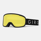 Giro Moxie Ski Goggles - Snowboard Goggles For Women  Youth - Black Core Light Strap With Amber Goldyellow Lenses
