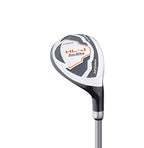 Tour Edge Hl-J Junior Complete Golf Set With Bag (Left Hand, Graphite, 1 Putter, 2 Irons, 1 Hybrid, 1 Wood, 5-8 Yrs) Orange