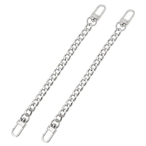 Immijwell Bag Strap Extender 2Pcs 7.9 Inch Short Purse Chain Strap Replacement For Shoulder Cross Body Bag Handbag Crafts (20 Cm