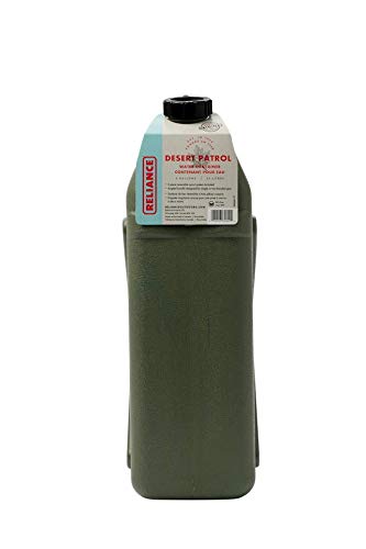 Reliance Products Desert Patrol 6 Gallon Rigid Water Container, Green , 14.8 Inch X 6.3 Inch X 19.0 Inch