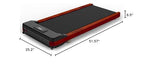 Maksone Under Desk Treadmill, Expert Of Wooden Walking Pad, Walking Jogging Machine With Remote Control, Installation-Free