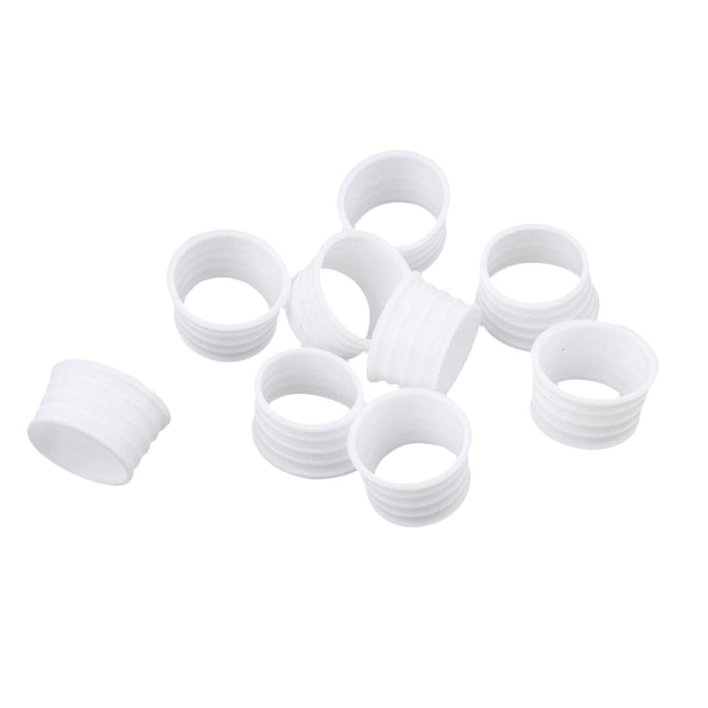 Calandis 10 Pack Tennis Racquet Grip Ring Sweat Absorbing Badminton Grip Band White | Grips | Tennis