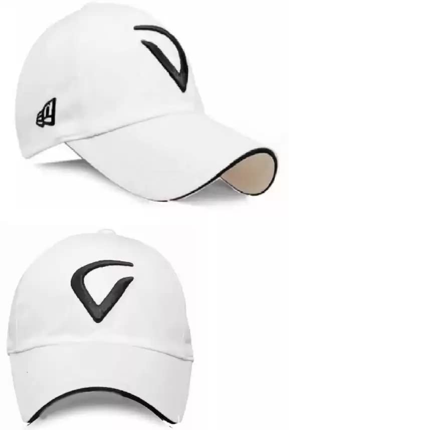 New Fy Combo 2 White Virat Cap Baseball Embroidred Sport Cap
