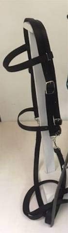 Party Ponies Miniature Horse/SM Pony Complete BITLESS Bridle - Many Colors! (Black)
