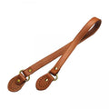 Ujeavette 3Xpu Leather Bag Handle With Stitching Holes Bag Strap For Diy Wallet Tote Bag Brown