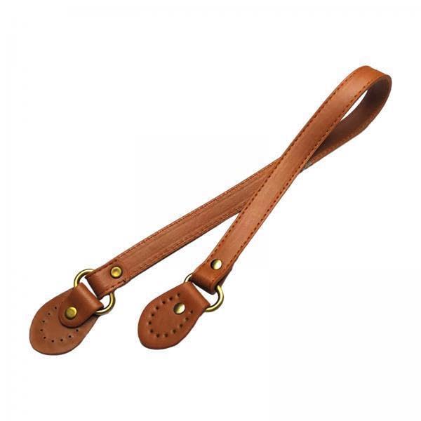 Ujeavette 3Xpu Leather Bag Handle With Stitching Holes Bag Strap For Diy Wallet Tote Bag Brown