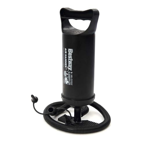 Bestway Air Hammer Inflation Air Pump For Airbeds, Paddle Boards, Kayaks And Other Inflatables, Black, 12 Inch