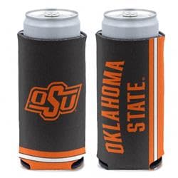 Wincraft NCAA Oklahoma State Cowboys Slim Can Cooler, Team Colors, One Size