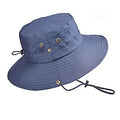 Elephantboat Mens Sun Foldable Wide Brim Caps For Stylish Uv Protection Fishing Hat Bucket HatBlue
