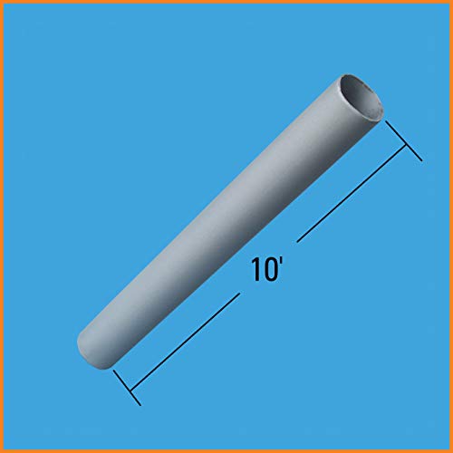 Dock Edge Stationary Dock Leg Pipe, 10', Galvanized, Grey