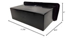 Pactrade Marine Boat Pontoon Yacht Storage Compartment Durable Standard Lightweight Lockable Abs Locking Plastic Glove Box Black