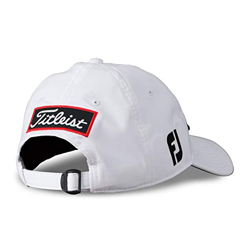 Titleist Men'S Tour Performance Golf Hat, Staff White/Black