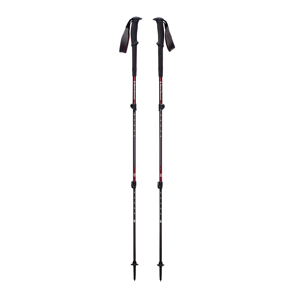 BLACK DIAMOND Womens Trail Trekking Poles (Pair) | Lightweight Aluminum Hiking Poles | FlickLock Adjustable Shafts | Cherrywood