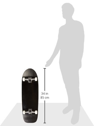 Moose Old School Complete Skateboard (Black, 10'' X 33'')