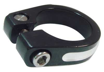 Sunlite Alloy Seat Post Clamp, 30, Black