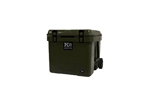 K2 Coolers Summit Wheeled 30 Cooler, Duck Boat Green