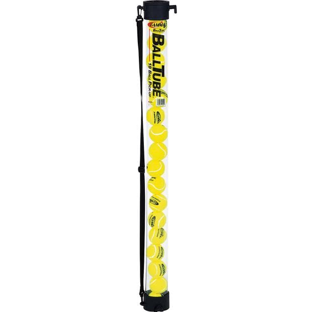 Gamma Sports Tennis Ball Tube Pickup Clear - Holds 18 Balls, Quick And Easy Pick Up, Durable Rubber End Caps, Tennis Players, Pr