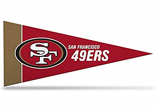 Rico Industries Nfl San Francisco 49Ers 8-Piece 4-Inch By 9-Inch Classic Mini Pennant D  Cor Set