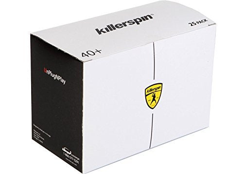 Killerspin Training 1 Star Balls 40+ (Orange) - 25 Pack Table Tennis Balls  High-Performance 40+ Abs Training Balls  Ultimate Du