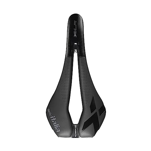 Selle Italia X-Lr Kit Carbonio Superflow, L, Carbon, Mtb And Road Bike Saddle - For Women And Men 268 X 140Mm, 138G, Black