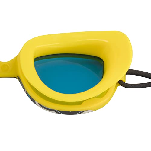 Speedo Unisex-Child Swim Goggles Sunny G Ages 3-8, Blazing Yellow/Cobalt