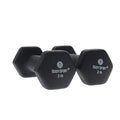 Body Sport Neoprene Dumbbell, Black, 3 Lb. Pair - Dumbbell For Exercises - Strength Training Equipment - Neoprene Dumbbell - Hom
