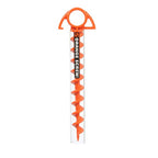 Orange Screw: The Ultimate Ground Anchor  Small Single Tent Stake  Made In Usa