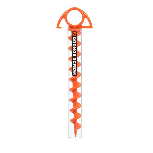 Orange Screw: The Ultimate Ground Anchor  Small Single Tent Stake  Made In Usa