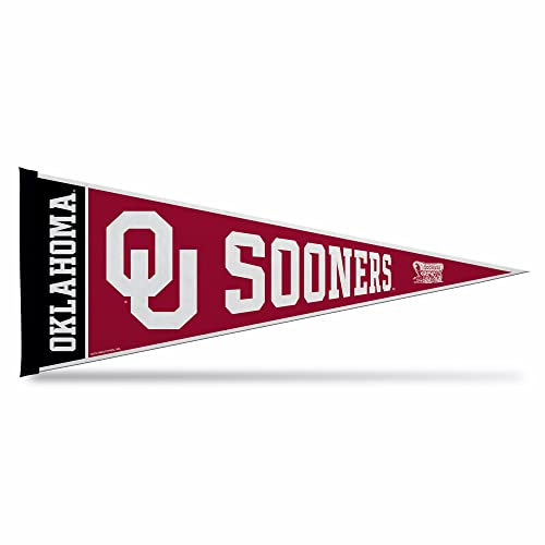 Rico Industries Ncaa Oklahoma Sooners Exclusive 12'' X 30'' Felt Wall D  Cor Pennant - Great For Home/Bed Room/Man Cave D  Cor