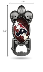 Nfl Houston Texans Magnetic Metal Bottle Opener Party Starter
