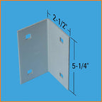 Dock Edge Stationary Dock Inside Corner Joist, 7/16'' Holes For 3/8'' Carriage Bolts,Grey