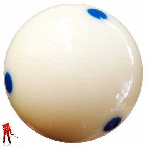 Loto Aaa-Grade Pro Cup Standard Pool-Billiard Cue Ball With 6 Dots (2-1/4'', 6 Oz) (Blue)