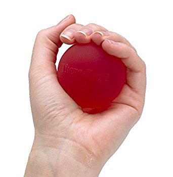 Hand Exerciser For Hand, Wrist, Finger, Forearm, Grip Strengthening and Therapy, Standard, Red, Soft, Beginner Level 2