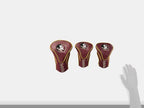 Team Golf Ncaa Florida State Seminoles Contour Golf Club Headcovers (3 Count) Numbered 1, 3, & X, Fits Oversized Drivers, Utilit