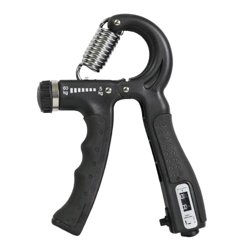 Bloomea Men And Women Adjustable NonSlip Hand Grip Strengthener With Counter For Hand, Wrist, Finger & Arm Workout Fitness Trai