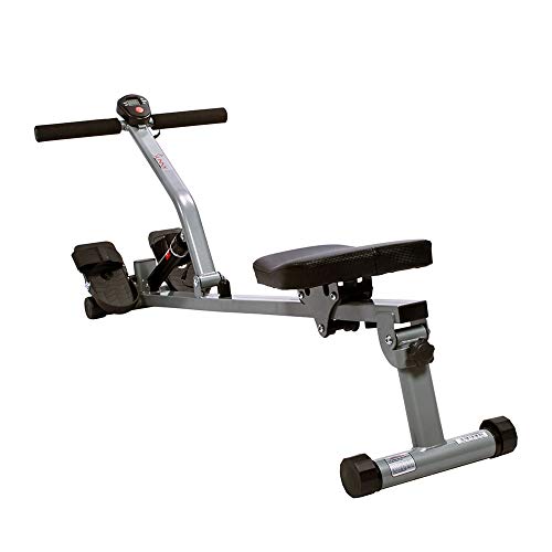 Sunny Health & Fitness Sf-Rw1205 Rowing Machine Rower With 12 Level Adjustable Resistance, Digital Monitor And 220 Lb Max Weight