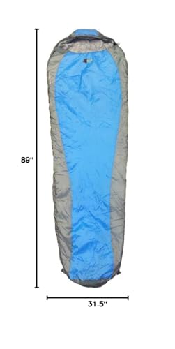 Moose Country Gear Uberlite 1200 50 Degree Sleeping Bag, Blue/Grey