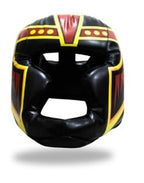 Trained Boxing Headgear Black S/L Use For Mma Training Kickboxing, Muay Thai, Sparring, Karate And Taekwondo Head Guard.