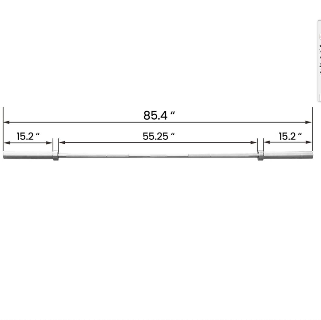 Topeakmart Olympic Barbell Bar 7Ft Chrome Weight Lifting Bar Weighted Exercise Bar Barbell Bar Weight Bench Set