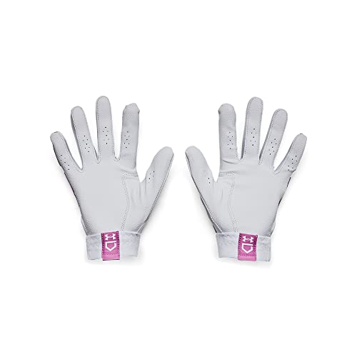 Under Armour Womens Radar Softball Gloves , (101) White / Jellyfish / White , X-Large