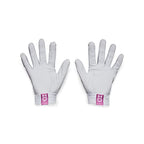 Under Armour Womens Radar Softball Gloves , (101) White / Jellyfish / White , X-Large