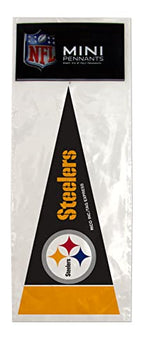 Rico Industries Nfl Pittsburgh Steelers Pennant Mini (8 Piece), One Size, Team Color