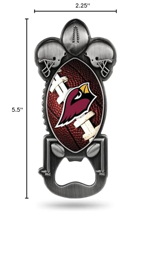 Rico Industries Nfl Magnetic Metal Bottle Opener Party Starter, Arizona Cardinals