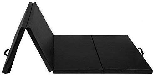 Goflame Gymnastics Mat Folding 4X10X2, Thick Exercise Mat With Carrying Handles, Gym Fitness Aerobics Mat For Yoga, Tumbling, Gy