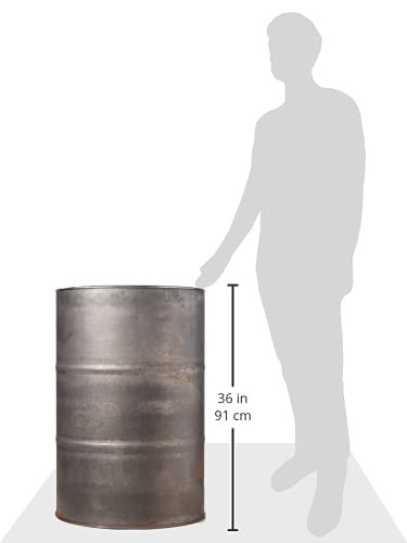 Vogelzang Us Dr55 55 Gallon Drum For Barrel Camp Stove Kit, Gray , Small