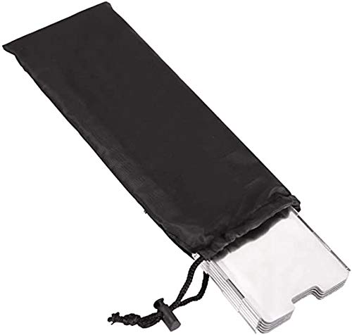 Gciyaen Folding Stove Windscreen Outdoor Camping Stove Windshield With Carrying Bag (660 X 240Mm 8 Plates)