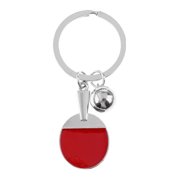 Rdd Football, Soccer Tennis Table Tennis Ping Pong Racquet Bat Sports Keychain Novelty Gifts (Table Tennis/Pingpong Bat And Ball