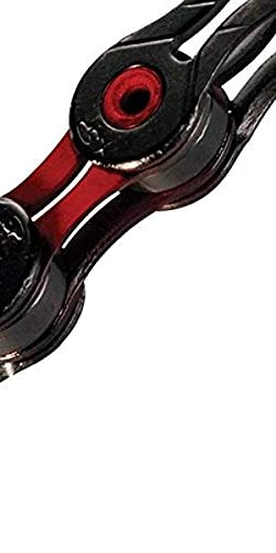 Kmc 11-Speed Dlc11 Series High-Performance Chain, Red, For Road, Mountain, Gravel; Shimano, Sram, And Campagnolo Compatible, Mis
