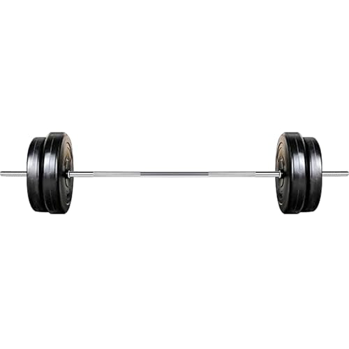 Fitvids Vinyl Standard 1-Inch Plate Weight Plate for Strength Training and Weightlifting, 80-Pound